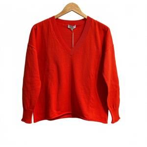 NEW J. SOCIETY women's easy neck top in orange